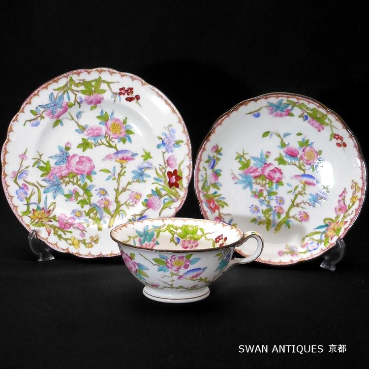 MINTON（ミントン） 送料無料 アンティーク 19世紀末 手描き ティー