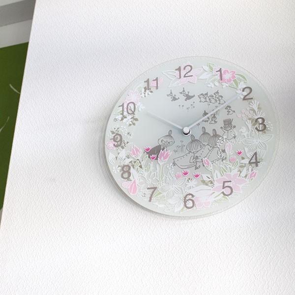 MOOMIN（ムーミン） ガラス ウォール クロック 壁掛け 時計 Little My