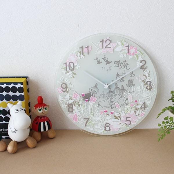 MOOMIN（ムーミン） ガラス ウォール クロック 壁掛け 時計 Little My