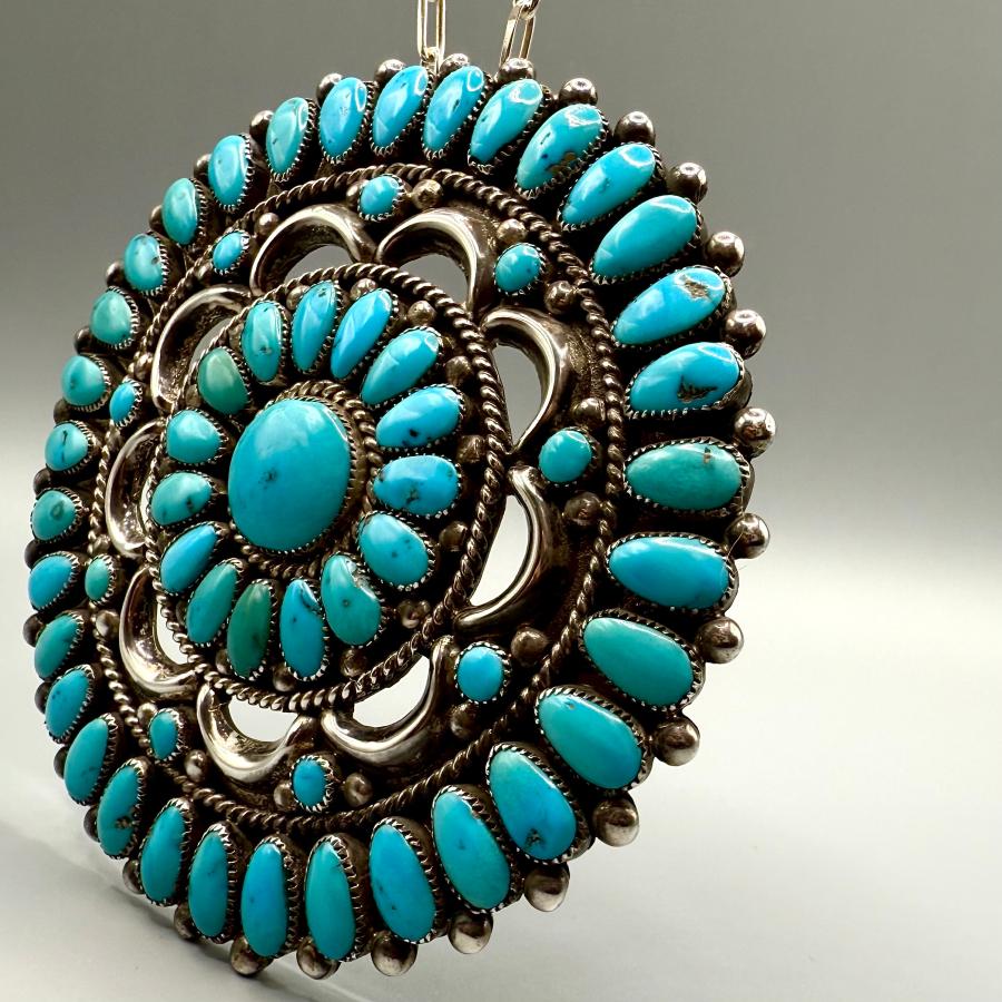 ヴィンテージ クラスターターコイズペンダント アリスクアム