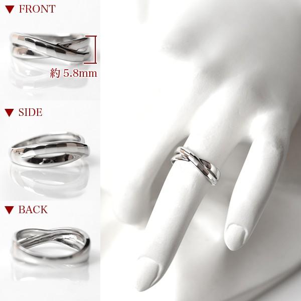 プラチナ リング 指輪 デザイン レディース 多面カット ウェーブライン