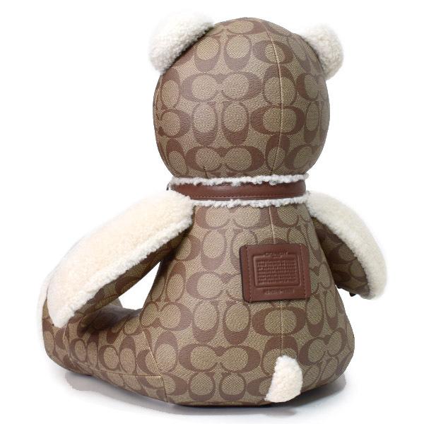 COACH（コーチ） ぬいぐるみ コーティングキャンバス ぺブルレザー