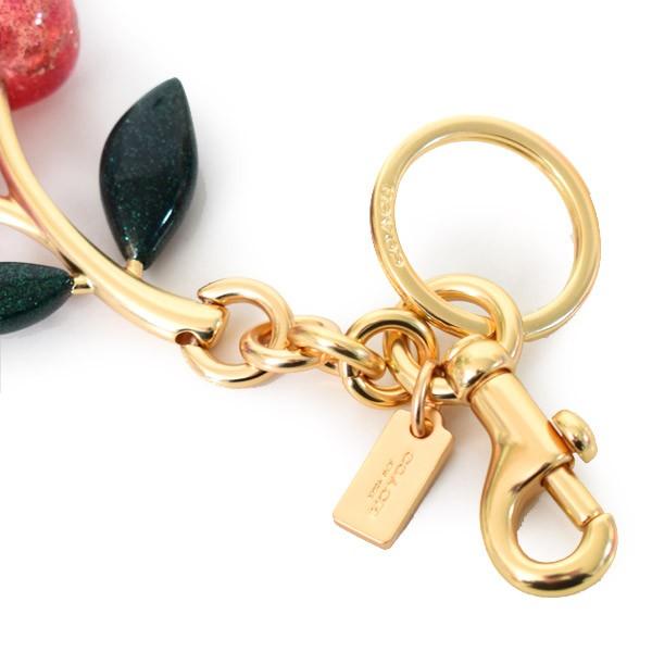 COACH（コーチ） キーホルダー レジン メタル シグネチャー チェリー