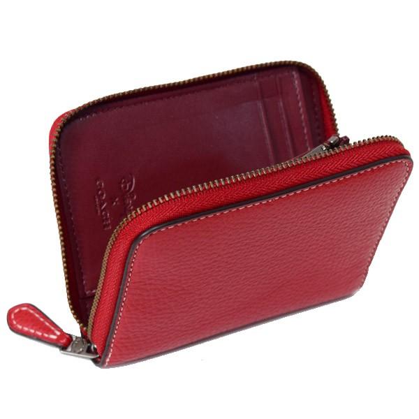 COACH（コーチ） 財布 ぺブルレザー ディズニー ミニーマウス コラボ