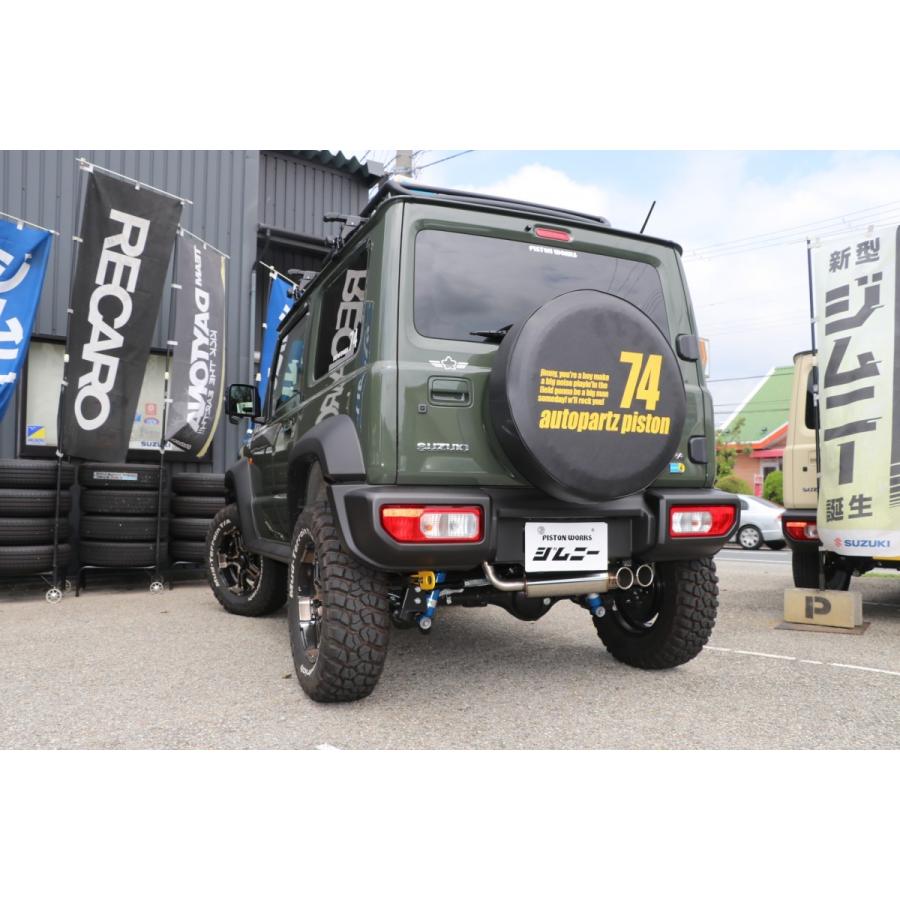 5ZIGEN JB74Wジムニーシエラ純正バンパー対応マフラー 5ZIGEN SPダブル