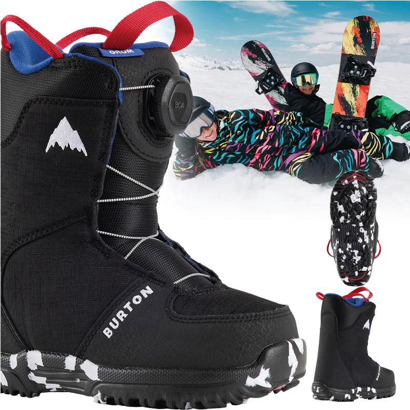 華Burton スノーボード ブーツGROM 20㎝ Burton Grom BOA Snowboard