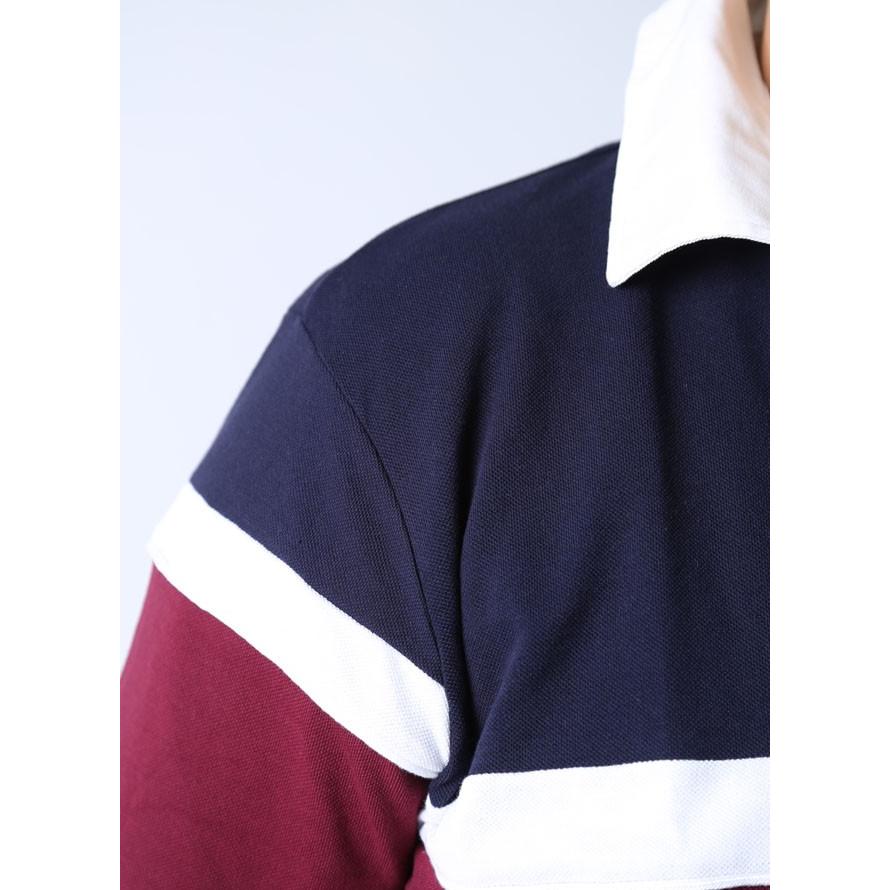 adidas（アディダス） 大きいサイズ ラガーシャツ メンズ カノコ