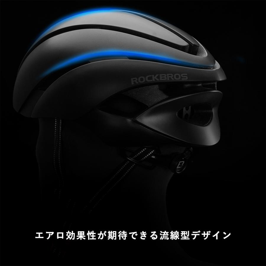 ROCKBROS 自転車 ヘルメット 男性 女性用 通勤 通学 街乗り エアロ 流