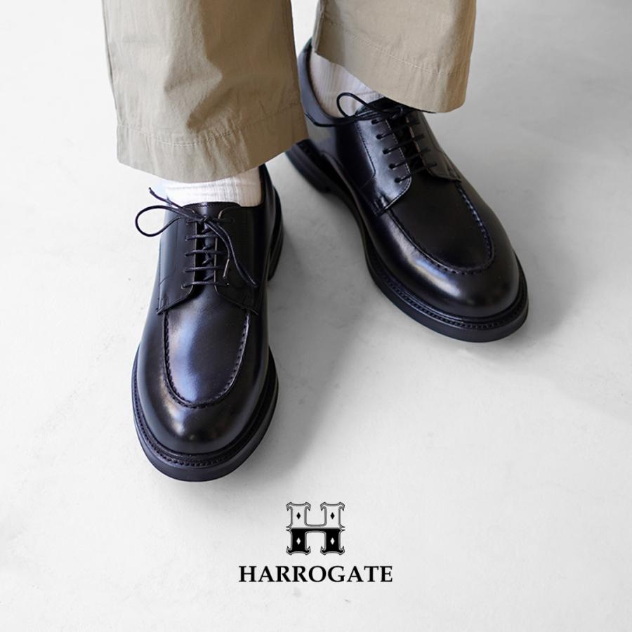 HARROGATE（ハロゲイト） Uチップ レザーシューズ / 革靴 ラバーソール