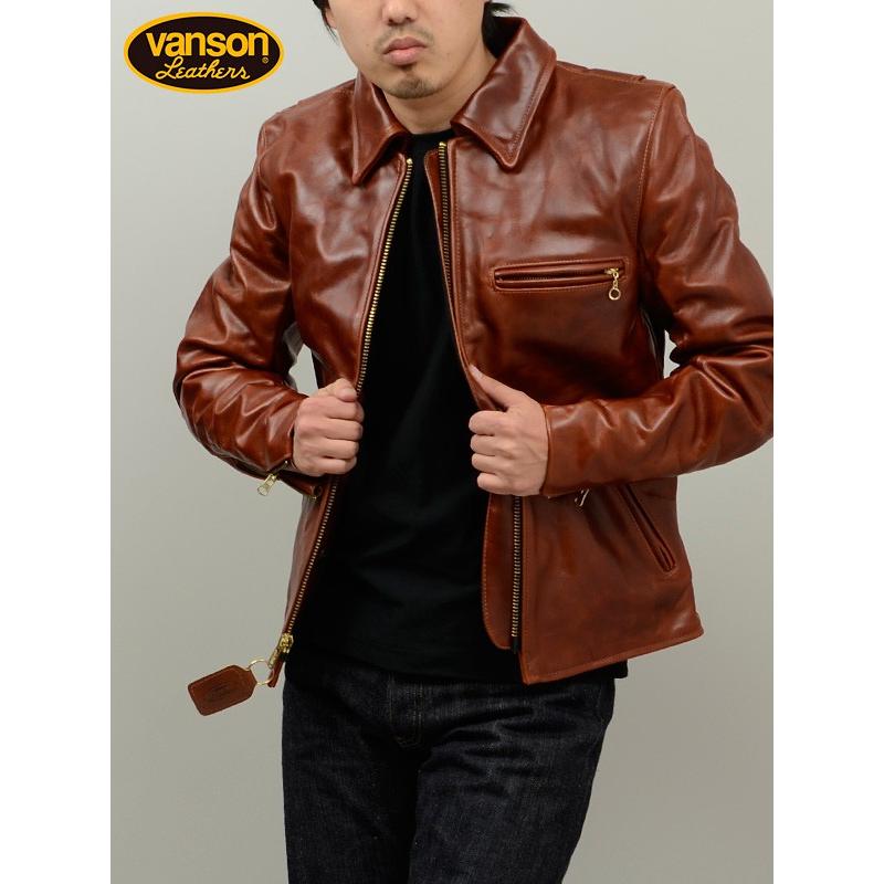 VANSON（バンソン） レザージャケット メンズ レディース シングル