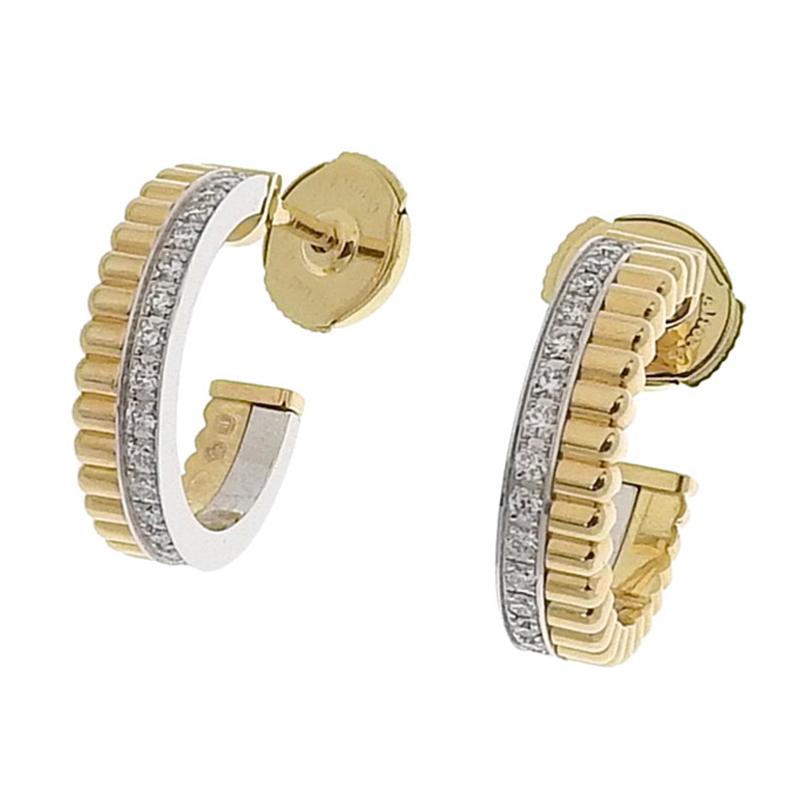 BOUCHERON（ブシュロン） キャトルラディアント フープ ピアス K18YG