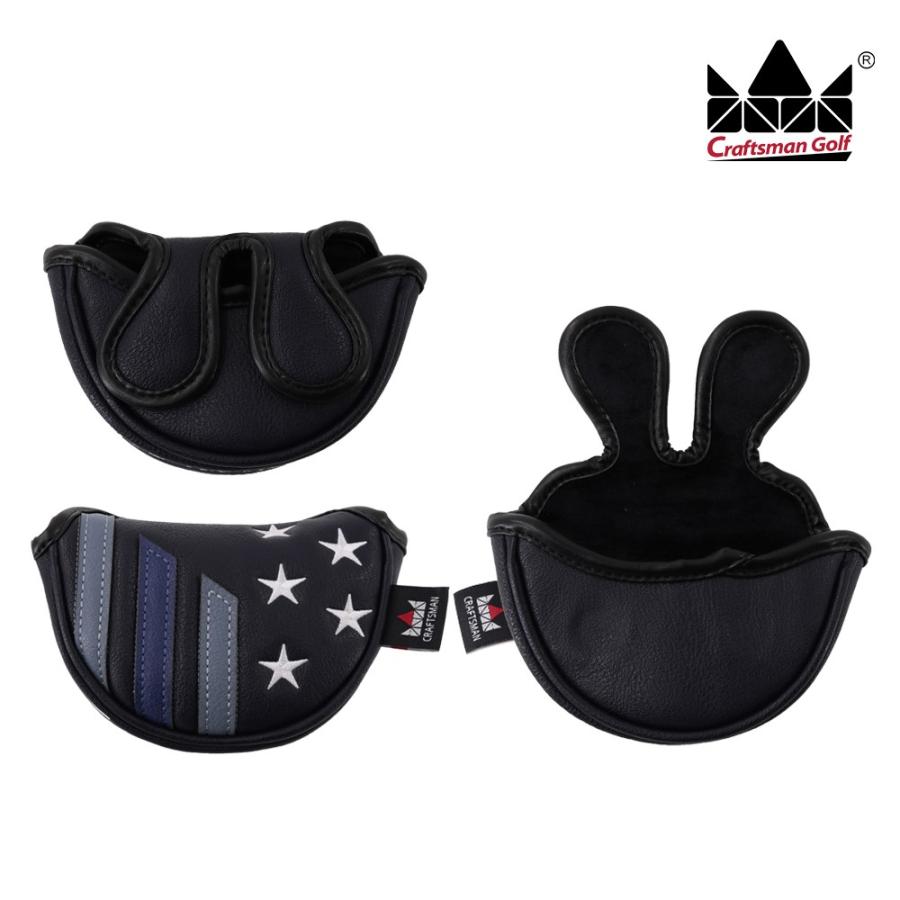 Craftsman Golf パターカバー小マレット ゴルフヘッドカバー センター