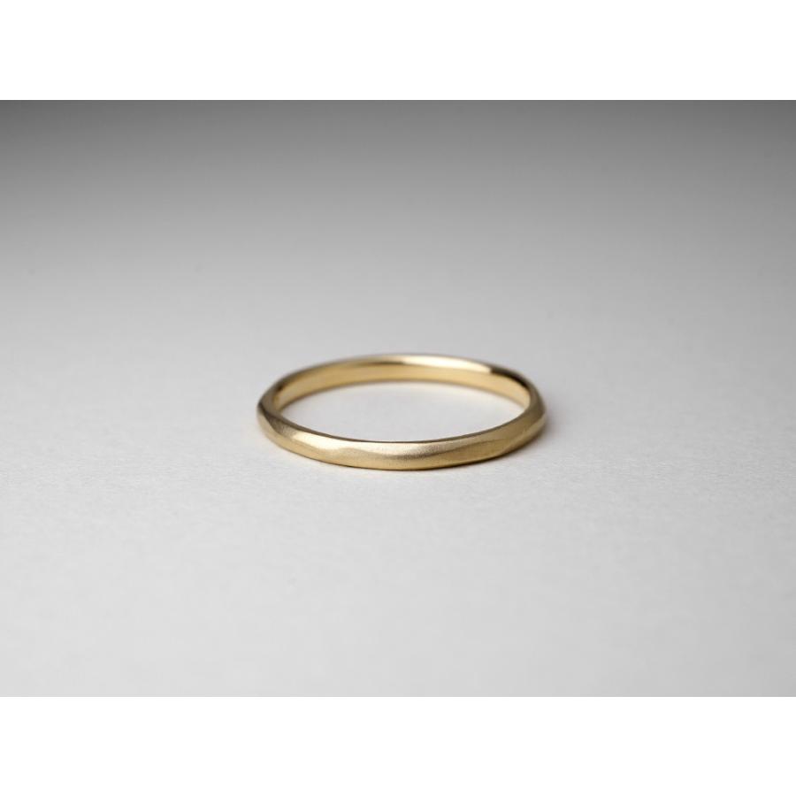 K18 ダイヤモンド マット リング Five 究極の着け心地、シンプル美 が