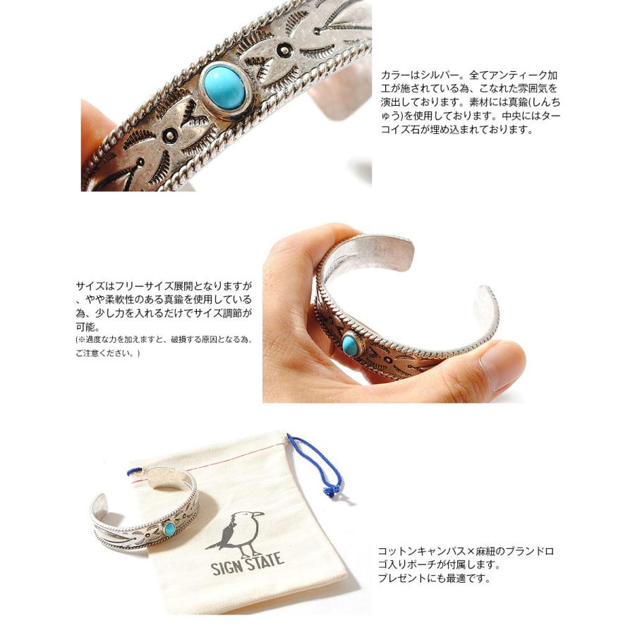 ネイティブターコイズバングル ブラス インディアンジュエリー 真鍮