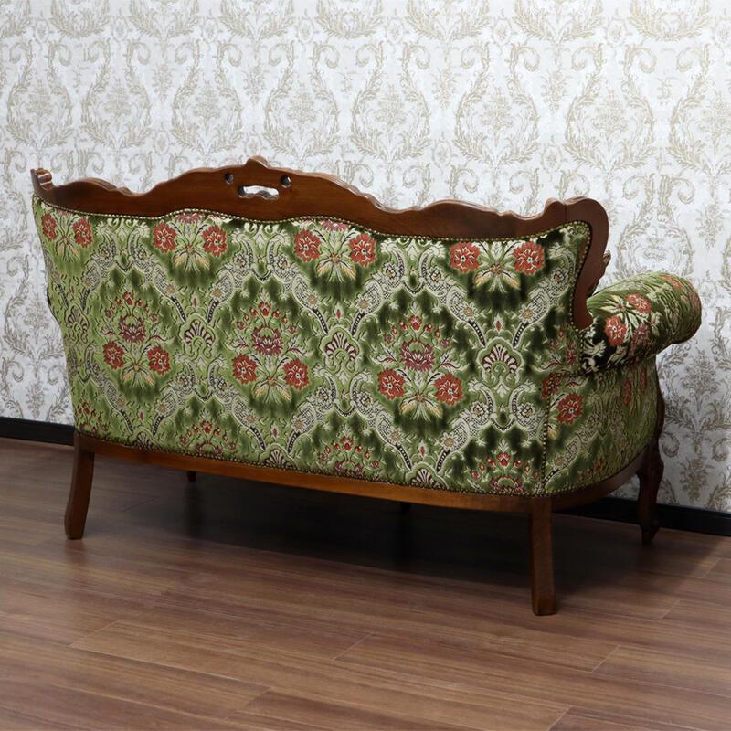 イタリア製 金華山織 2Pソファ クラシック アンティーク モビリ