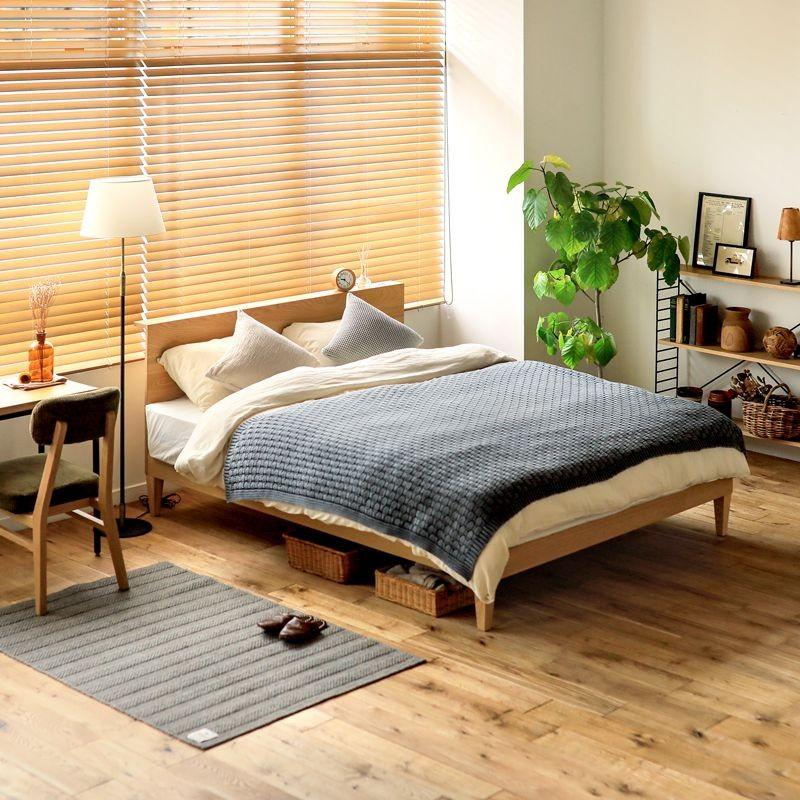 木製ベッド folk／NA シングル フレームのみ ナチュラル ホテルライク