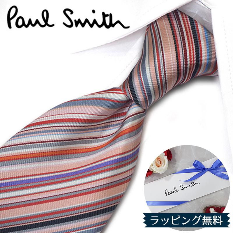 Paul Smith（ポール・スミス） ネクタイ ブランド PS4 ピンク/グレー系