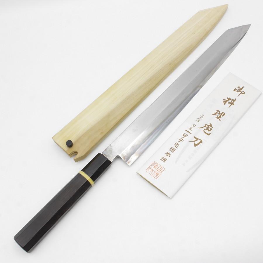 ボーナスストア+5％】一竿子忠綱 特別打 切付包丁 一尺 八角黒檀柄