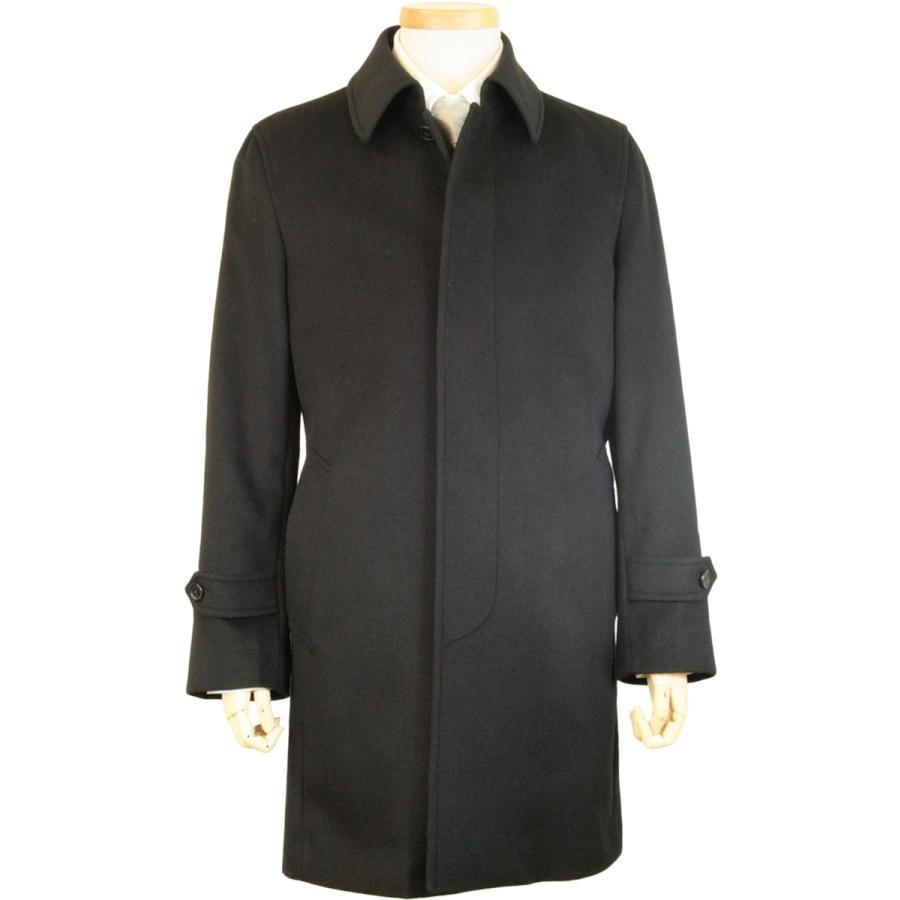 カシミヤ100％ ステンカラー ハーフコート メンズ MR9400 キャメル