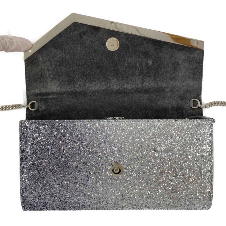 ジミーチュウ EMMIE・グリッター チェーン クラッチバッグバッグ