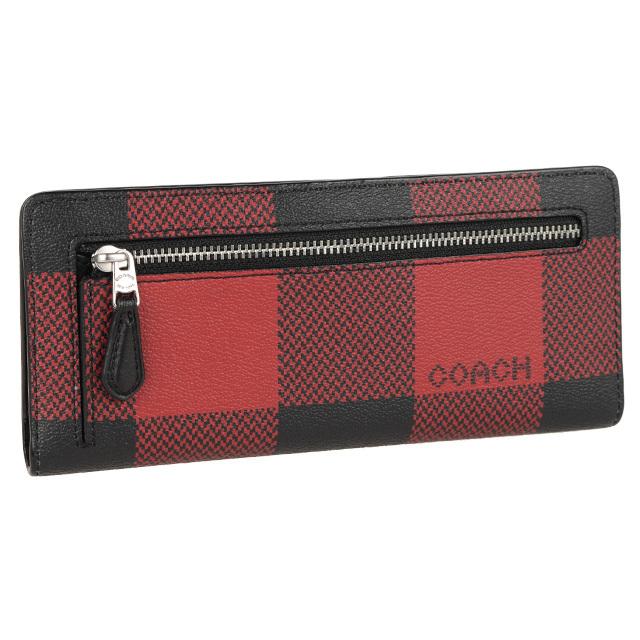 COACH（コーチ） 財布 長財布 二つ折り チェック柄 格子柄