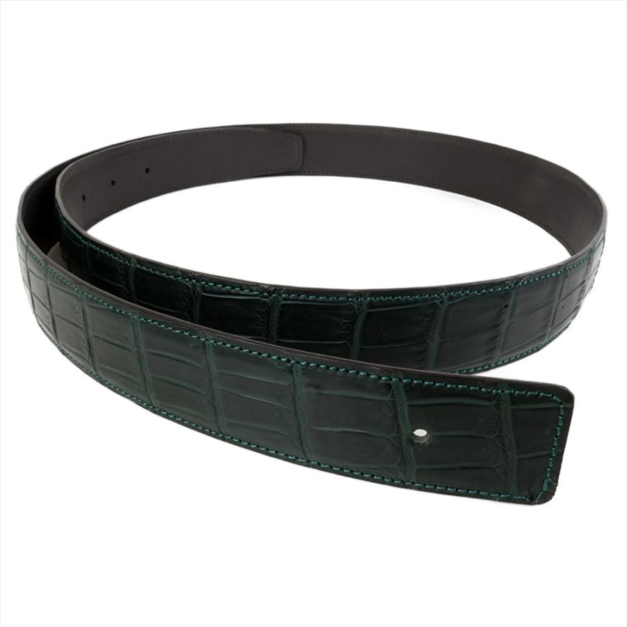 新品 クロコダイルレザー ベルト コンスタンス対応 Hバックル 交換用