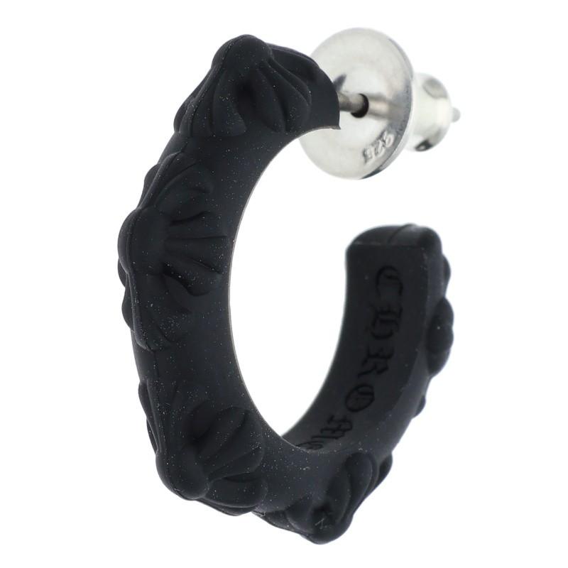CHROME HEARTS（クロムハーツ） ピアス RUBBER HOOP CROSS SML クロス