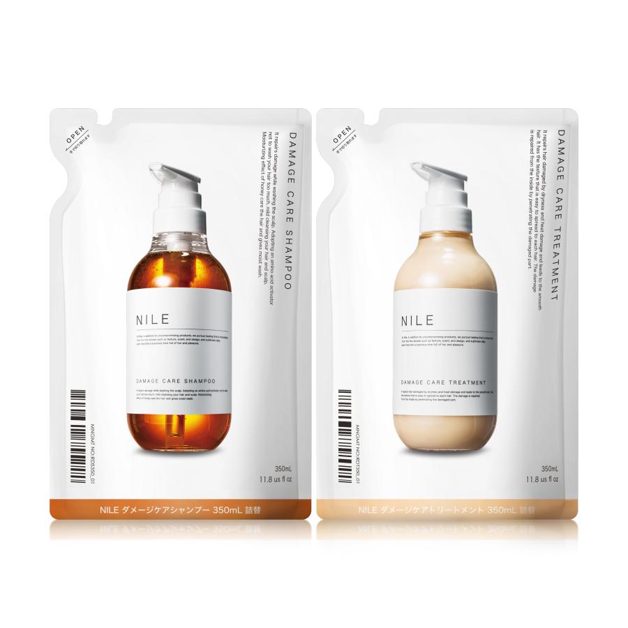 Nile ダメージケア シャンプー トリートメント 詰め替え 詰替 各350ml