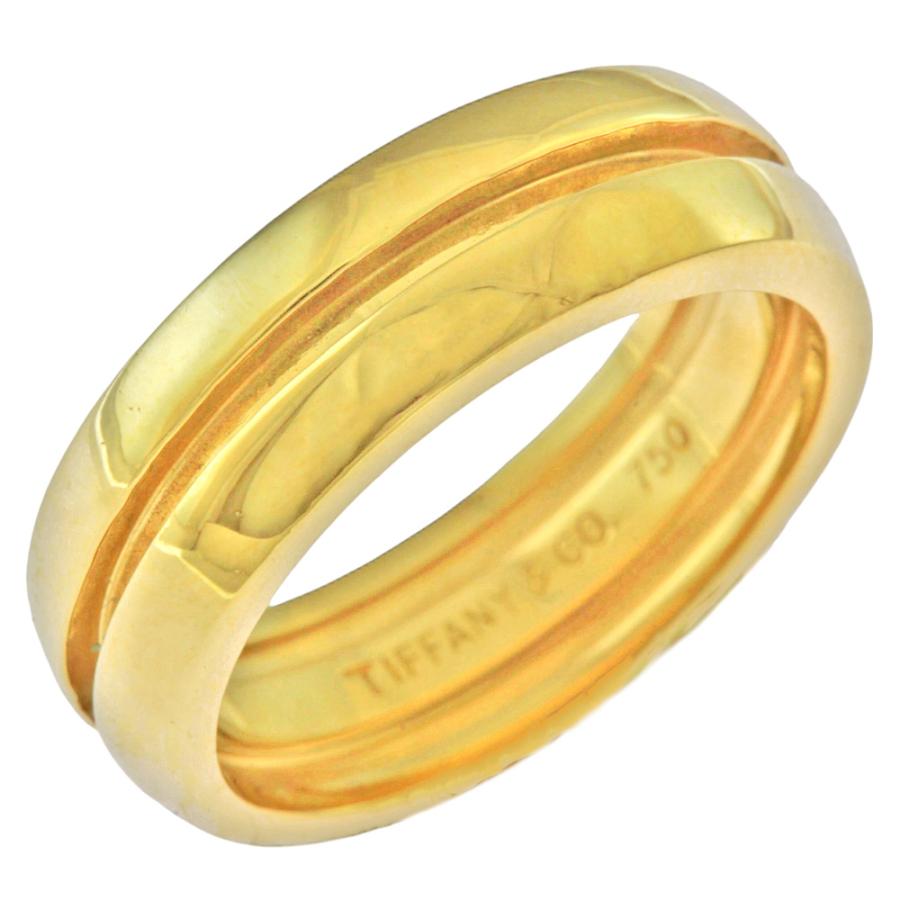 TIFFANY&Co.（ティファニー） グルーブド リング 指輪 11号 18金 K18