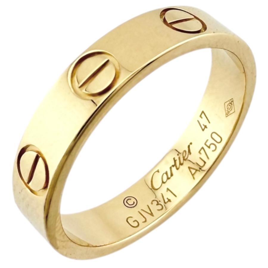 Cartier（カルティエ） ミニラブ リング 指輪 7号 18金 K18イエロー