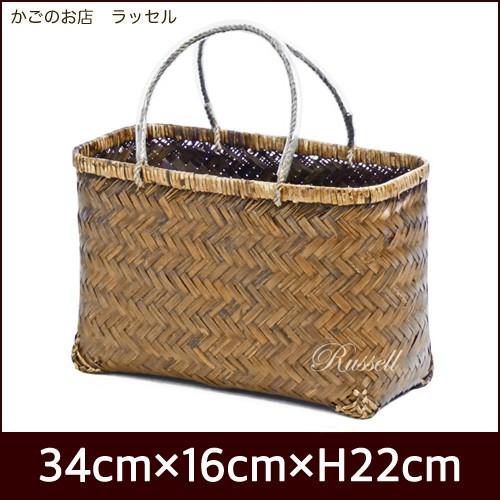 型番647 竹かご 竹かごバッグ 市場かご 一貫張り 一閑張り 材料 かご