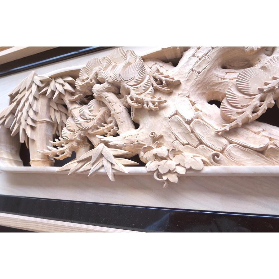 欄間 建具 欄間彫刻 【1点もの商品】【新品】 高級手彫り欄間2間1組