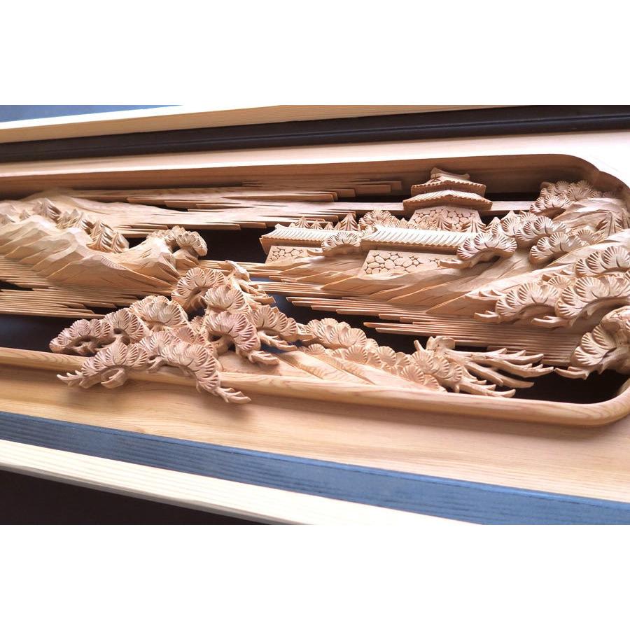 欄間 建具 欄間彫刻 【1点もの商品】【新品】 高級手彫り欄間2間1組