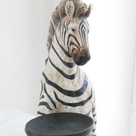 シマウマ ゼブラ アンティーク調 しまうま zebra 置物 インテリア小物
