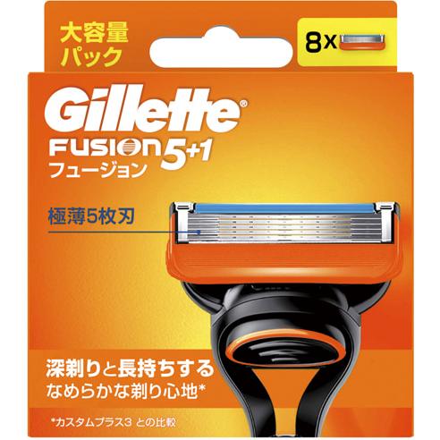 Gillette ジレット フュージョン マニュアル 替刃8B : 春かぜ千里 日