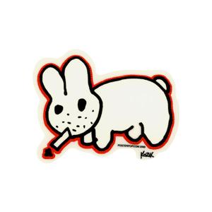 ステッカー No 774 SMOKING BUNNY Frank Kozik フランク コジック