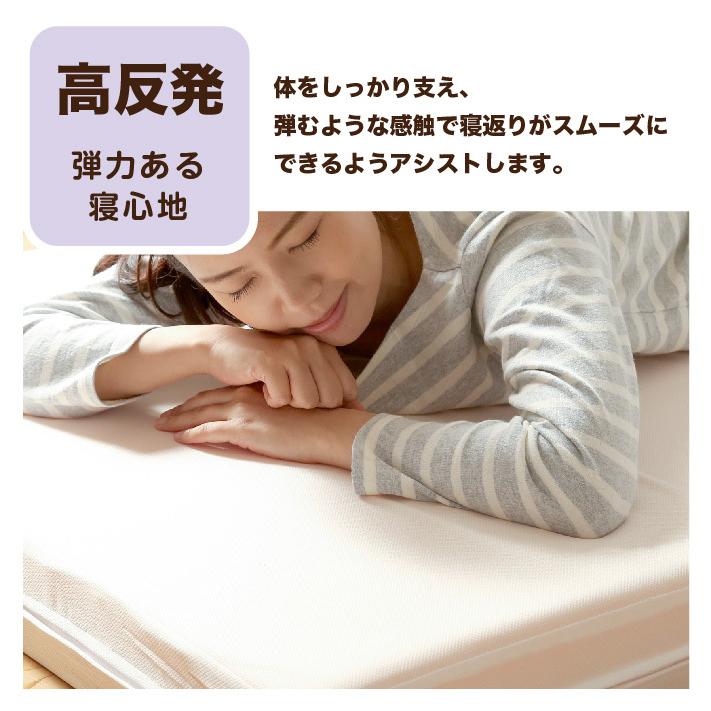 マットレス ダブル 日本製 国産マットレス 三つ折り or 1枚 高反発