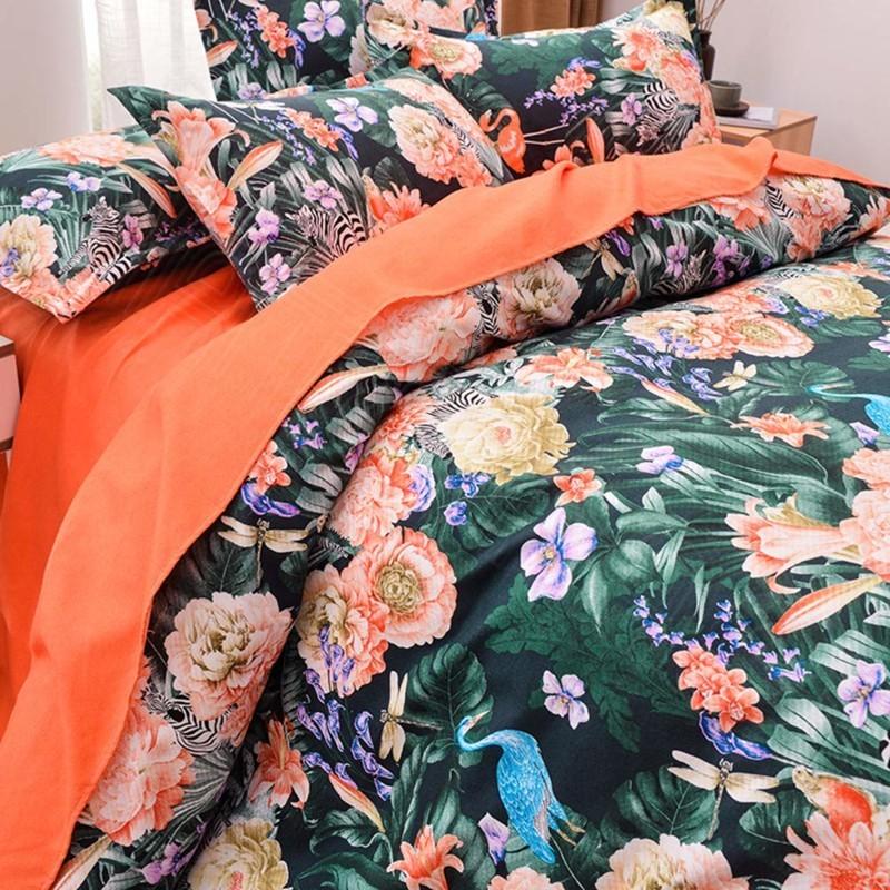ダブルサイズ シーツセット 布団カバー4点セット 枕カバー セット 花柄