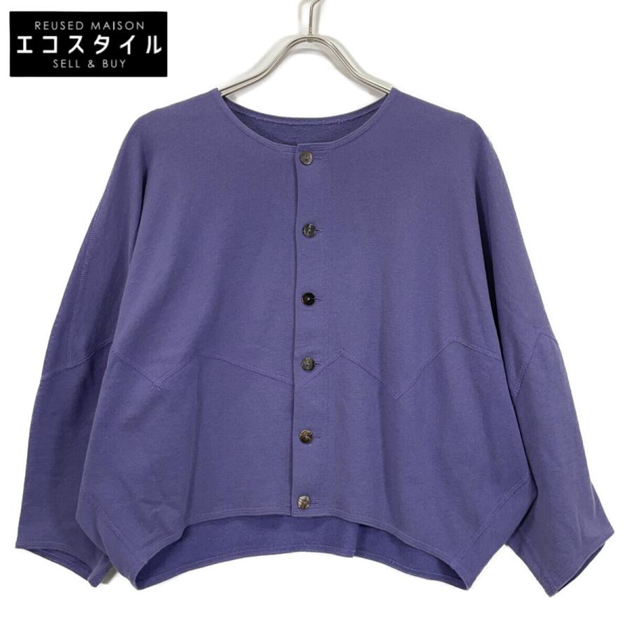 JURGEN LEHL ヨーガンレール ブルー ノーカラー コットン シャツ