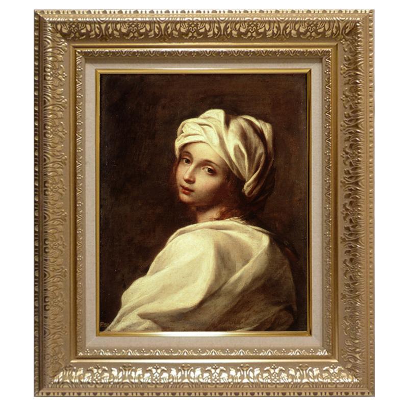 絵画 世界の名画シリーズ 額縁付 グイド・レーニ 「ベアトリーチェ