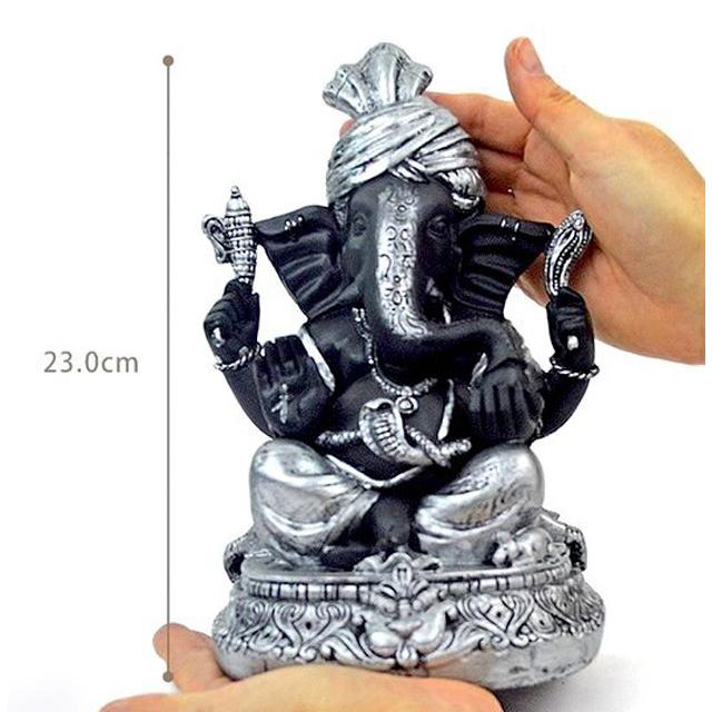 ガネーシャ シルバー 銀 ブラック インドの神様 夢をかなえるゾウ 開運