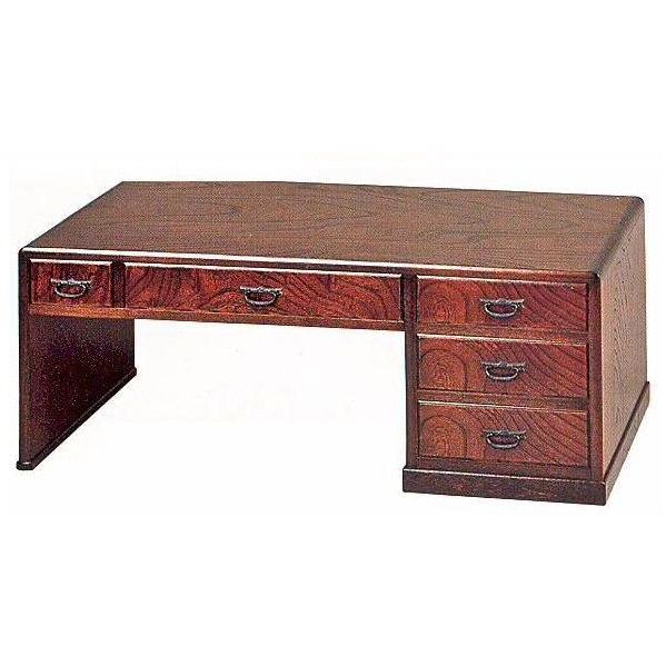 文机 座机 書斎机 MK4317 清風 ケヤキ塗 からくり 幅100cm 静岡県産