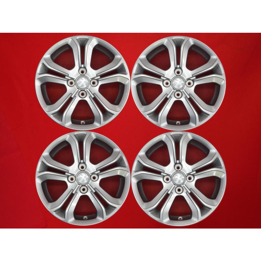 PEUGEOT プジョー208 純正 中古ホイール 4本 6J 16インチ PCD108 4穴 +