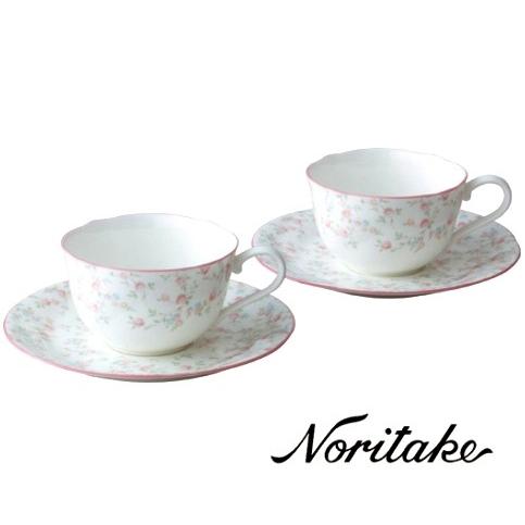 ノリタケ 【ノリタケ】≪キューティーローズ≫ ティー・コーヒー碗皿