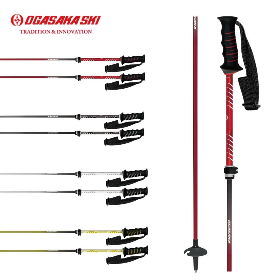 OGASAKA（オガサカ） スキー ポール ストック メンズ レディース 伸縮