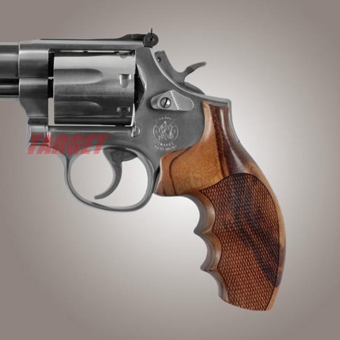 HOGUE S&W Kフレーム/Lフレーム ラウンドバット用 木製MONOグリップ