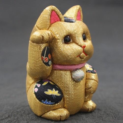 招き猫 置物 金/白/黒/赤 小 10cm 柿沼人形 日本製 : 手しごと本舗