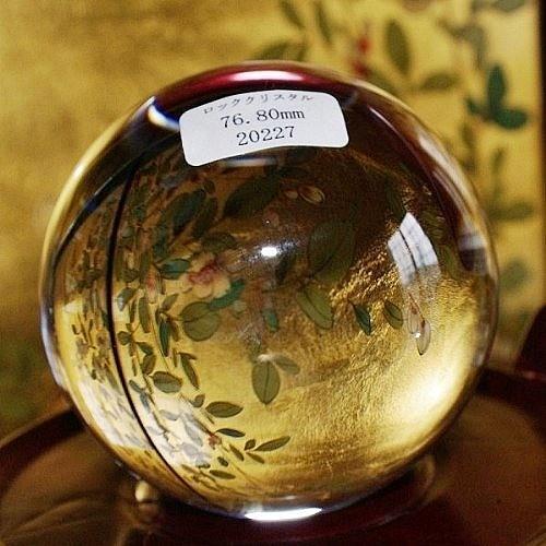 theory xyz 天然水晶 無垢 丸玉 最高級 甲府研磨 水晶玉 天然 76.80mm