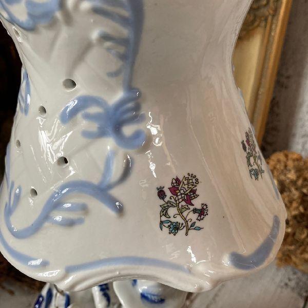 VINTAGE ≫80-90s ヴィンテージ*フィギュリン スタンドライト*陶磁器