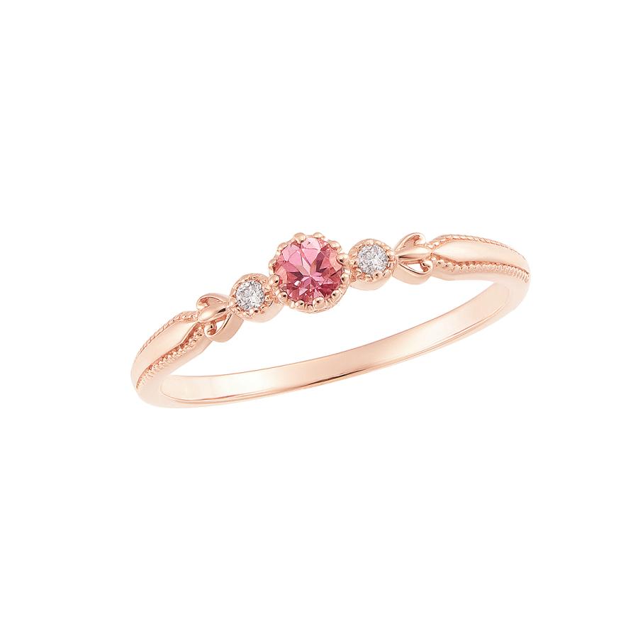ジュエリーツツミ K10ピンクゴールドピンクトルマリンリング
